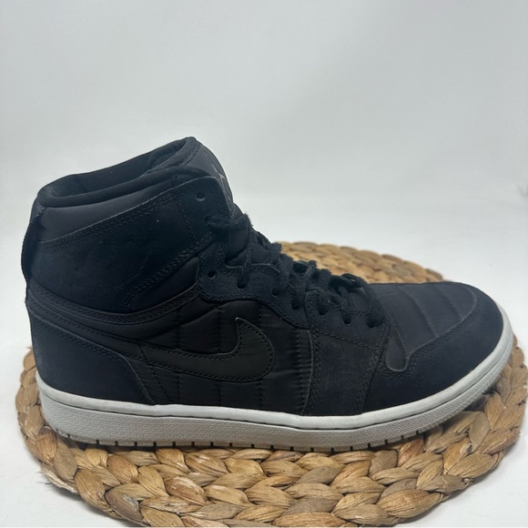 Jordan 1 Retro Sneakers High Strap Black Anthracite Size 10 Men's - Picture 1 of 8